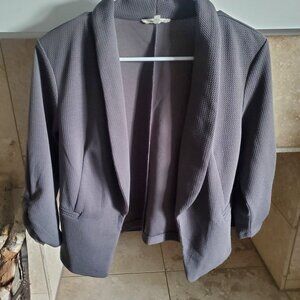 Maurices gray open front blazer